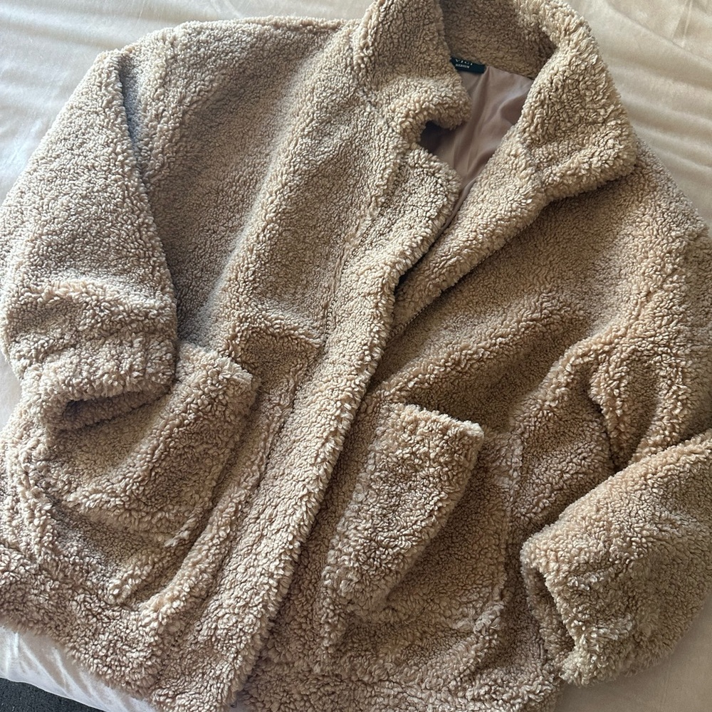 Vici Plush Tan Sherpa Coat